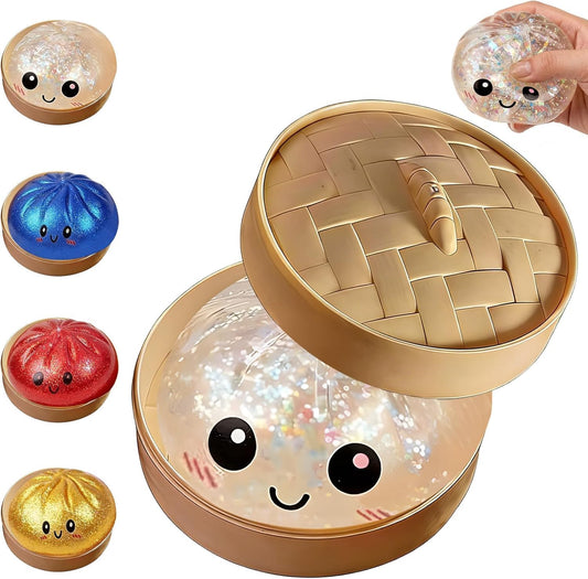 Colorful Glitter Dumpling Squishies